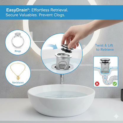 Bathroom Sink Stopper Hair Catcher ®